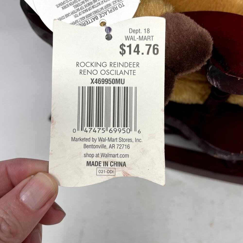 Dan Dee "Rocking Reindeer" Grandma Rocking Chair Tested Works - Picture 7 of 10